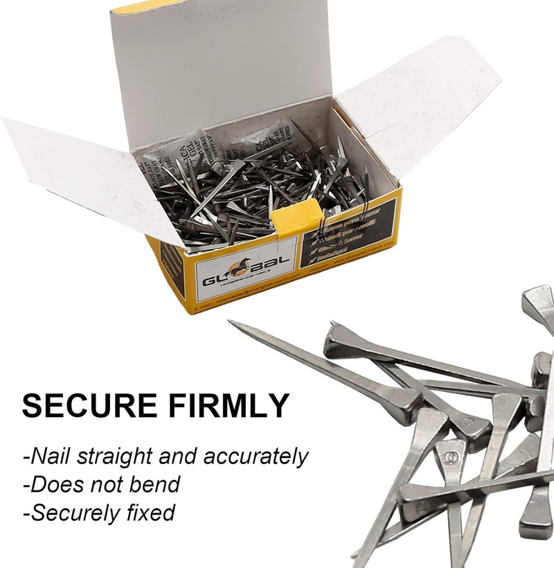 UOIENRT 250Pcs E5 Horseshoe Nails (2 Inch), Stainless Steel Horse Hoof Nails Horseshoe Nails for Securing Firmly - Image 4